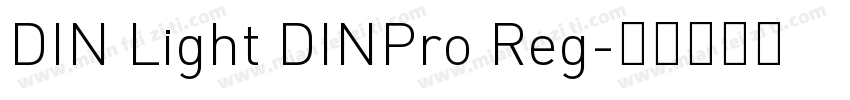 DIN Light DINPro Reg字体转换
